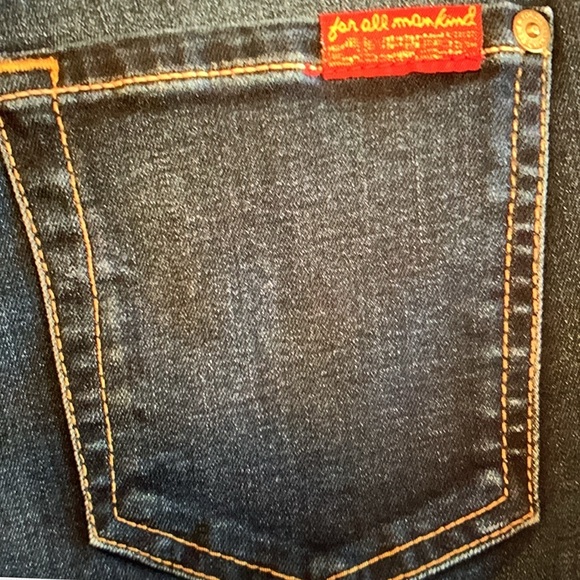 7 For All Mankind Blue Premium Denim Jeans. The Ankle Skinny, size 25 - Picture 10 of 15